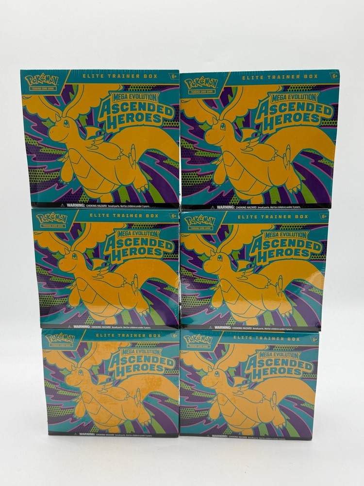 Lot of (6) Pokemon TCG Ascended Heroes Elite Trainer Boxes SEALED/NEW ETBPROBSTEIN is actively accepting consignments !!