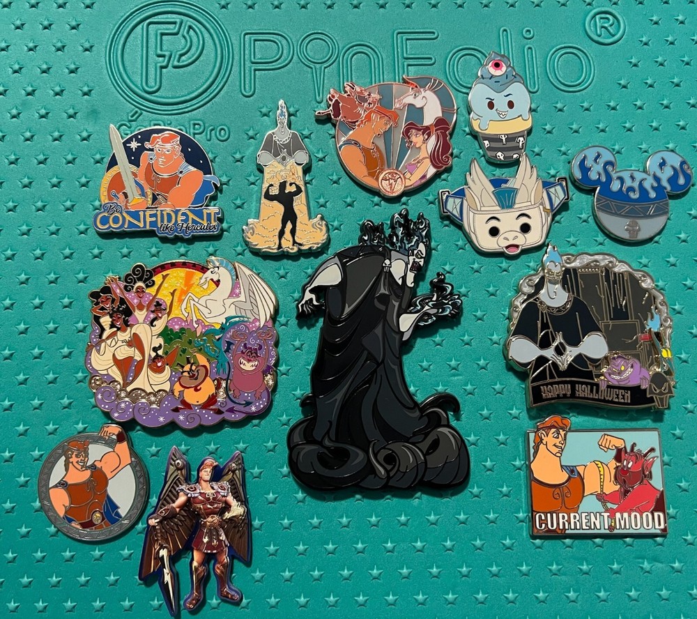 Hercules Pin Lot 12 Disney Trading Pins Limited Edition/Release Blind Box Pins