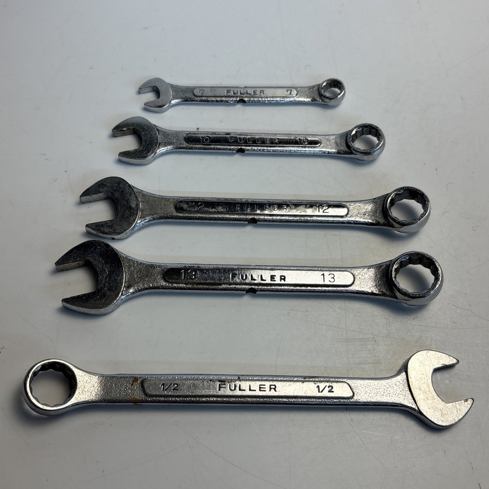 Vintage Fuller Combination Wrench Set Japan 7mm 10mm 12mm 13mm 1/2”