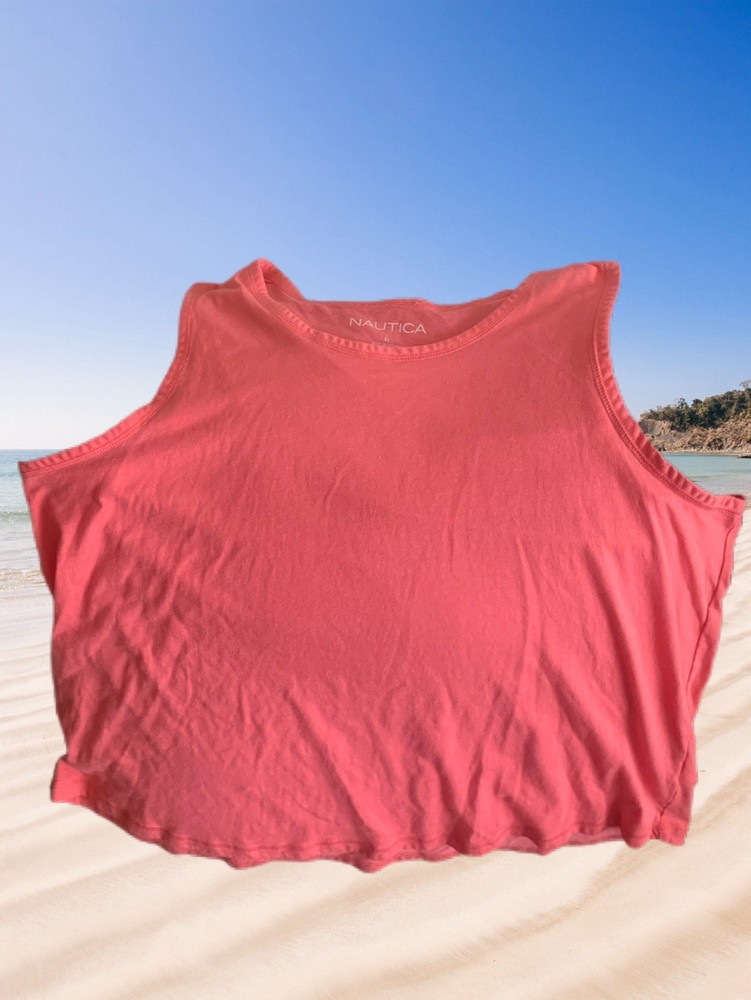 Pre Owned Women’s Nautica Tank Top Sz XL Classic Casual Style And Comfort