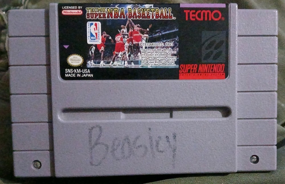 Tecmo Super NBA Basketball (Super Nintendo Snes, 1991) Authentic! Vintage SNES*!