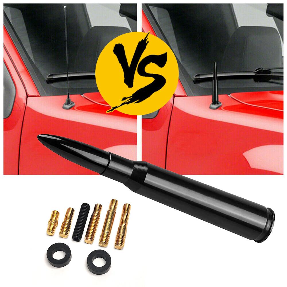 14cm Black Car Screw Radio Short Antenna Screws Kit Accessories Replacment Parts