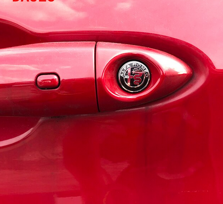 Car Door Keyhole Protection Black Sticker for Alfa Romeo Giulia Stelvio 147 159