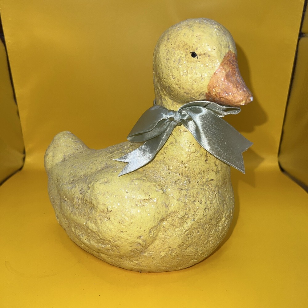 Midwest of Cannon Falls Teena Flanner Easter Yellow Sitting Duck Lg 7.5” Figure