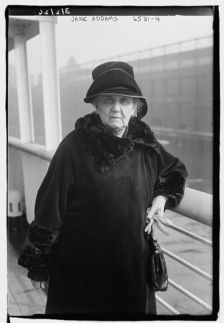 Photo:Jane Addams Portrait on Ship Deck