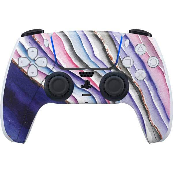 Geode PS5 Controller Skin - Violet Watercolor Geode
