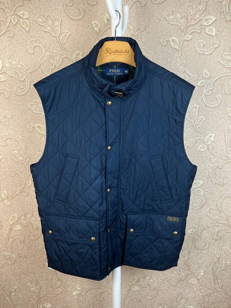 Polo Ralph Lauren Lightly Insulated Quilted Jacket Vest Mens Size XXL Navy Blue