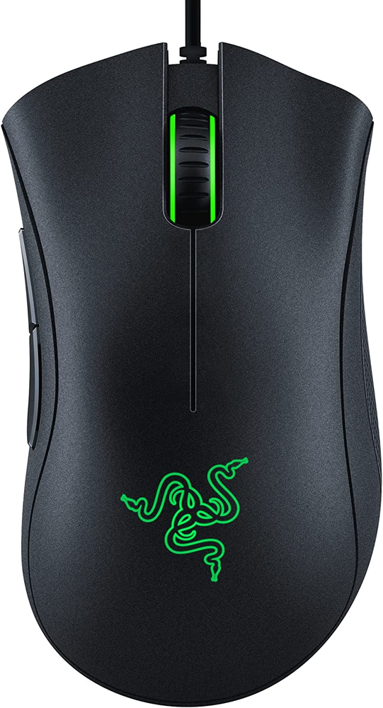 Deathadder Essential Gaming Mouse with 6400 DPI Sensor and 5 Button Customization