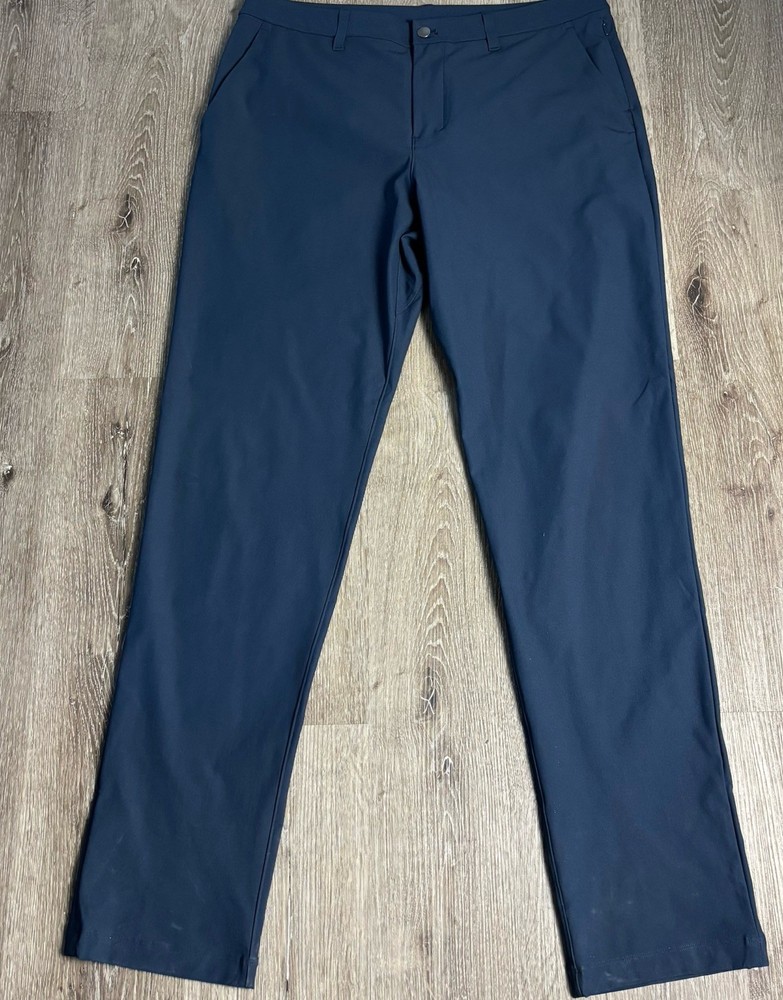 Lululemon Men's 36x36 Navy Blue ABC Classic-Fit 5 Pocket Pant Warpstreme