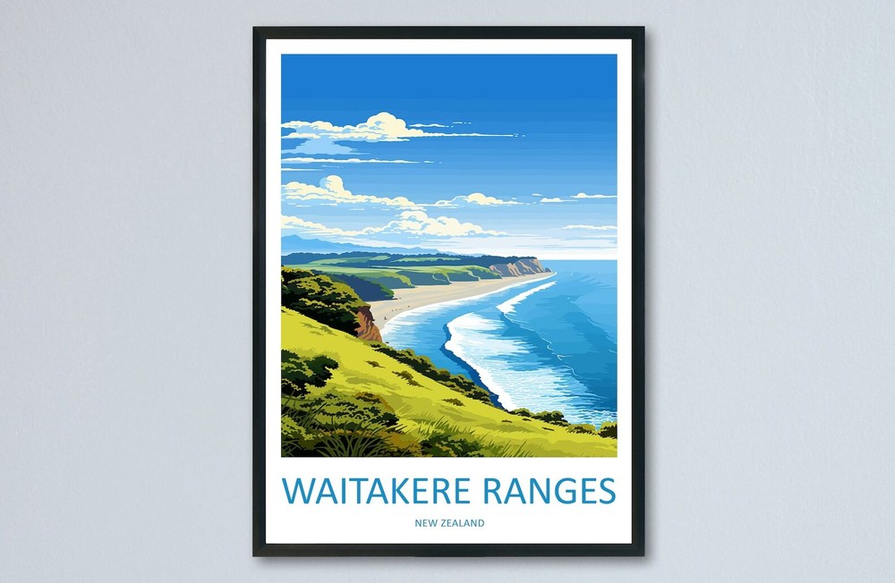 Waitakere Ranges Travel Print Wall Art Waitakere Ranges Wall Hanging Home Dcor