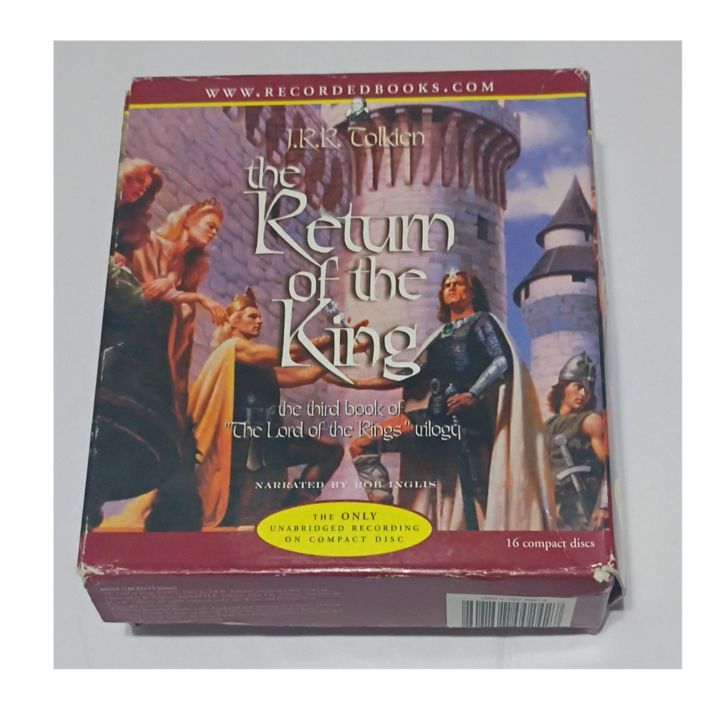 J.R.R. Tolkien Return of the King LOTR Unabridged 16 CD Audiobook Rob Inglis
