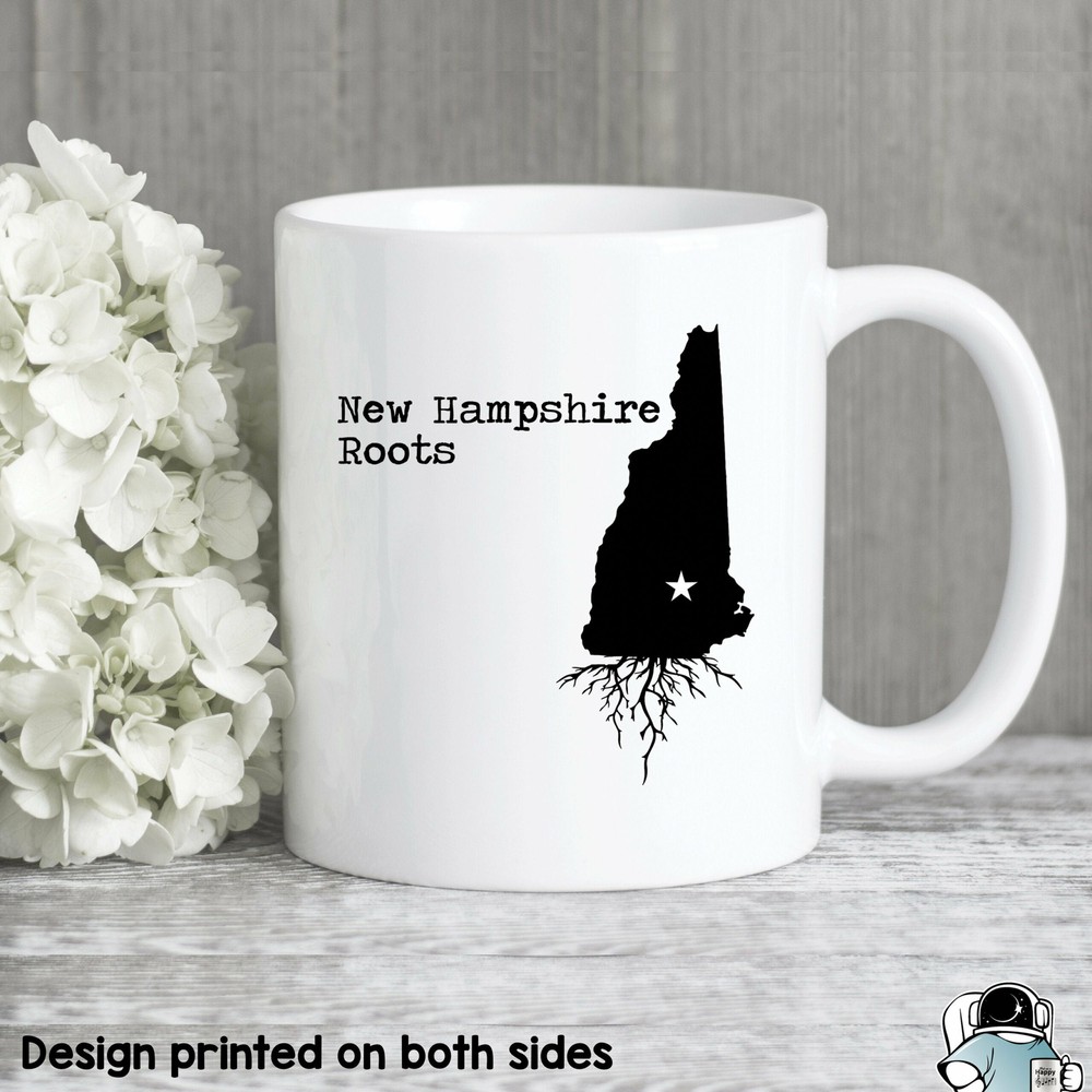 New Hampshire Mug New Hampshire Gift New Hampshire Map New Hampshire Coffee Mug
