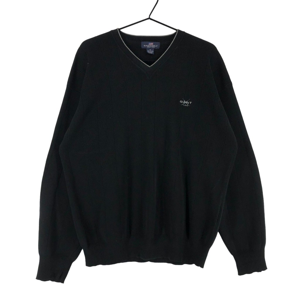Vintage GANT SPORT V-Neck Jumper Pullover Sweater Men Size M