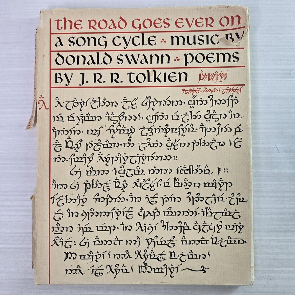 J R R Tolkien The Road Goes Ever On - A Song Cycle HC Book Rare 1st Ed 1969