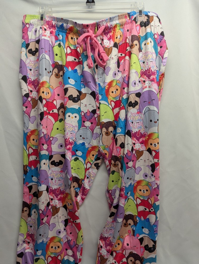 Squishmallow Sleep Pants XL Bright Kawaii Pink