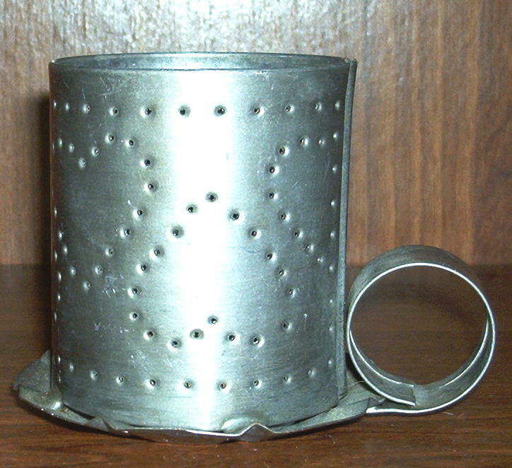 Punched/Pierced Tin Candle Holder