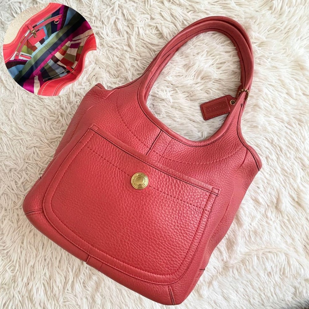 Coach Red Legacy Ergo Leather Tote