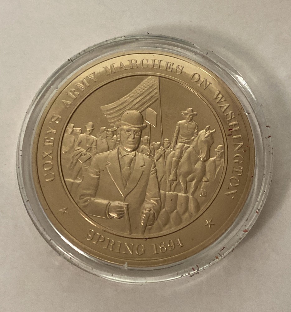 1894 Coxey's Army Marches on Washington Mint Solid Bronze Commemorative Coin