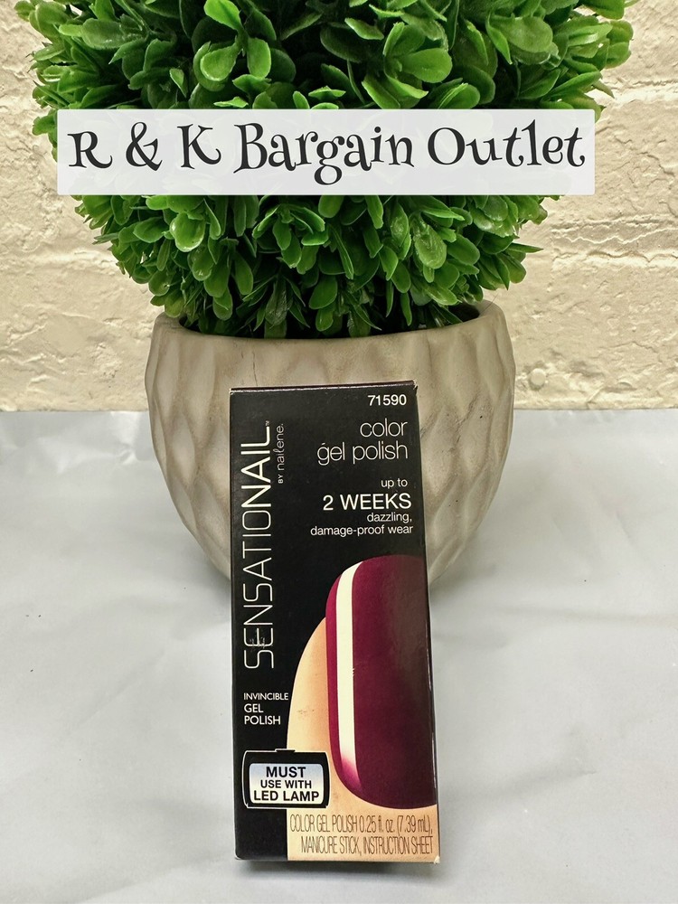 SensatioNail Invincible Gel Nail Polish Color Sugar Plum # 71590