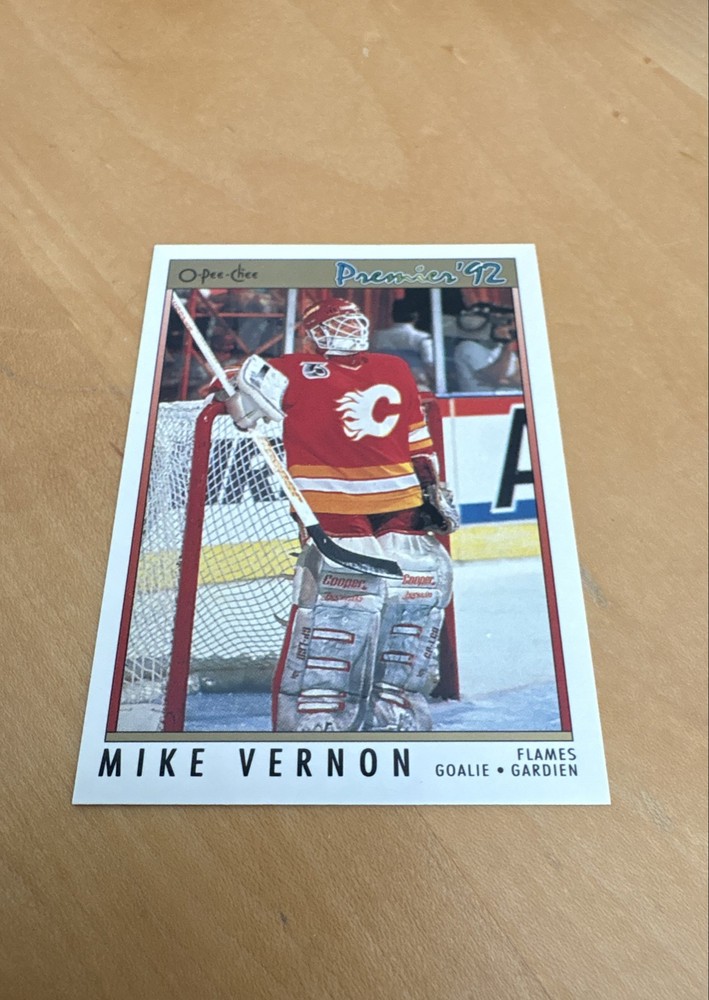 1991-92 O-Pee-Chee Premier - Mike Vernon #9