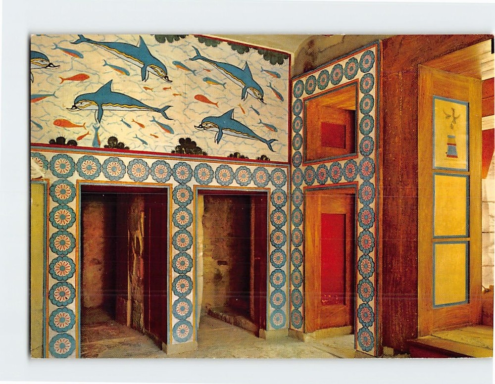 Postcard Apartment of the Queen Palace of Knossos Crete Greece