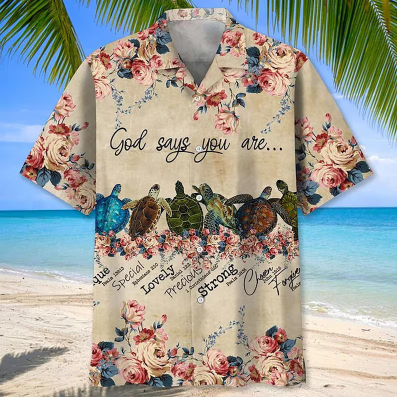Turtle Hawaii Shirt Aloha Beach Summer Vacation Mens Womens Unisex