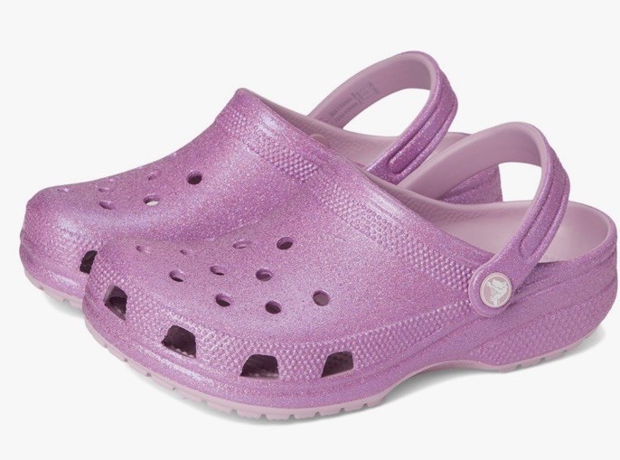Crocs Classic Iridescent GLITTER CG Classic Clog - Hydrangea Size Women’s 9