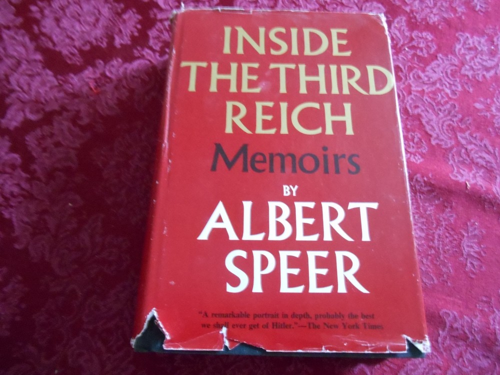 Inside the Third Reich | Memoirs by Albert Speer 1970 1st Printing HC / DJ