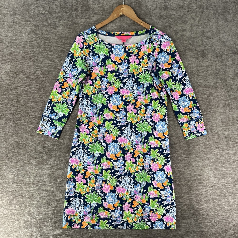 Lilly Pulitzer Disney Mickey Minnie Mouse Sophie Dress Women’s Size Small Floral