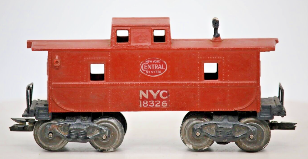 Marx #18326 New York City NYC Central System O Scale Train Caboose Red
