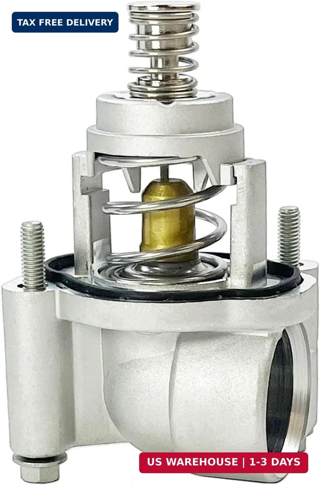 Aluminum Engine Coolant Thermostat Housing Assembly Compatible with 2017-2023 Bu