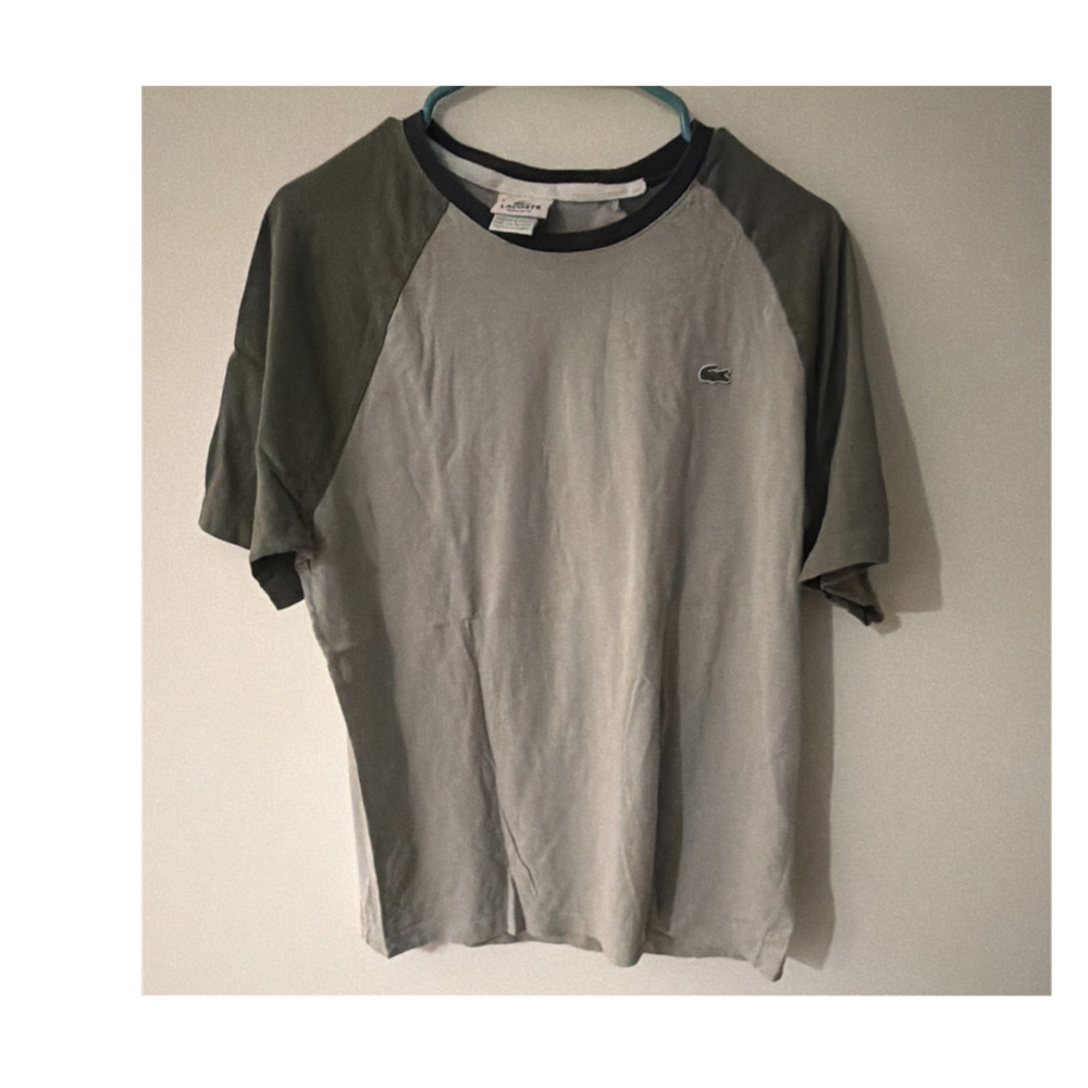 Lacoste Colorblock Crocodile Logo Jersey Cotton Crew Neck Short Sleeve T-Shirt S