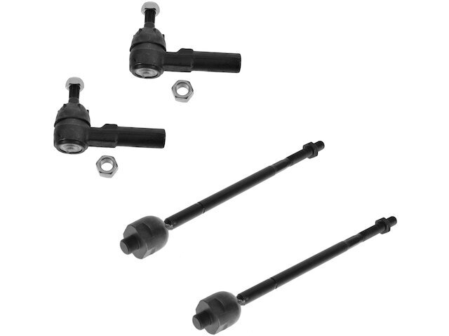 Front TRQ 4 Piece Tie Rod Set Tie Rod End Set fits Saturn SC2 1993-2002 12QXWJ