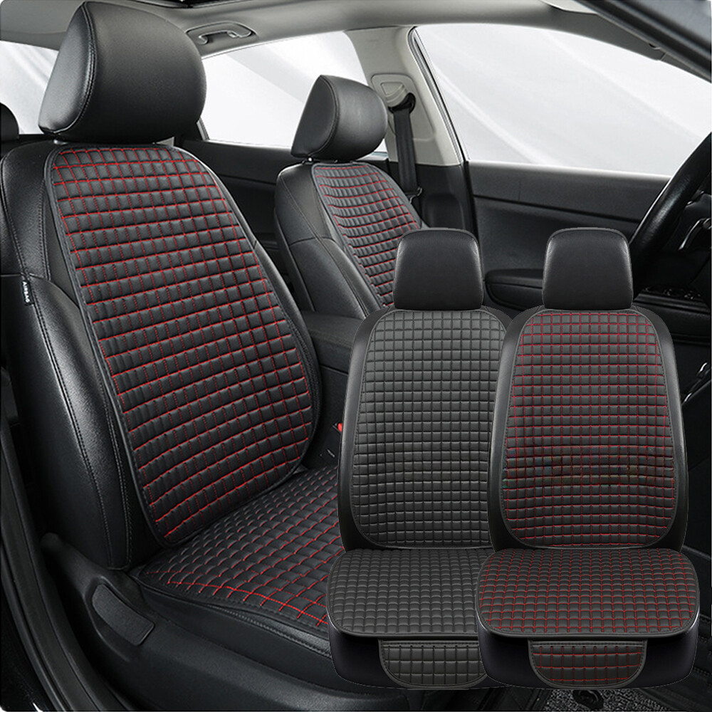 Universal Car Seat Cushion Cover Pad Breathable Leather Protector Mat Truck SUV