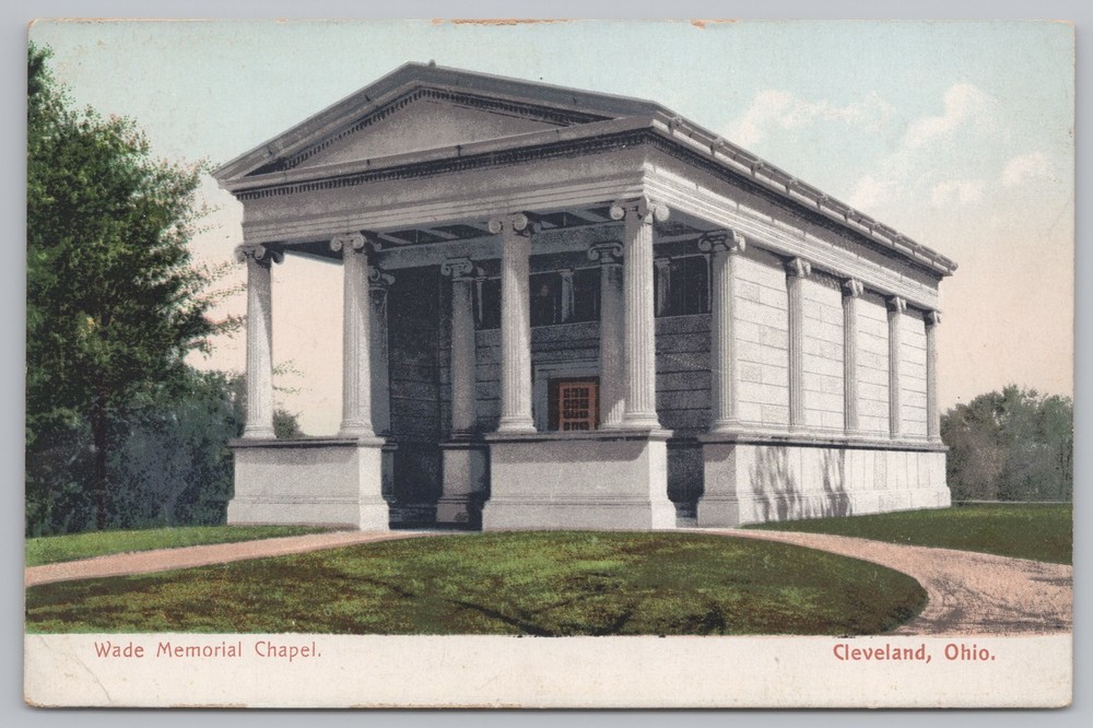 State View~Wade Memorial Chapel Cleveland Ohio~Vintage Postcard