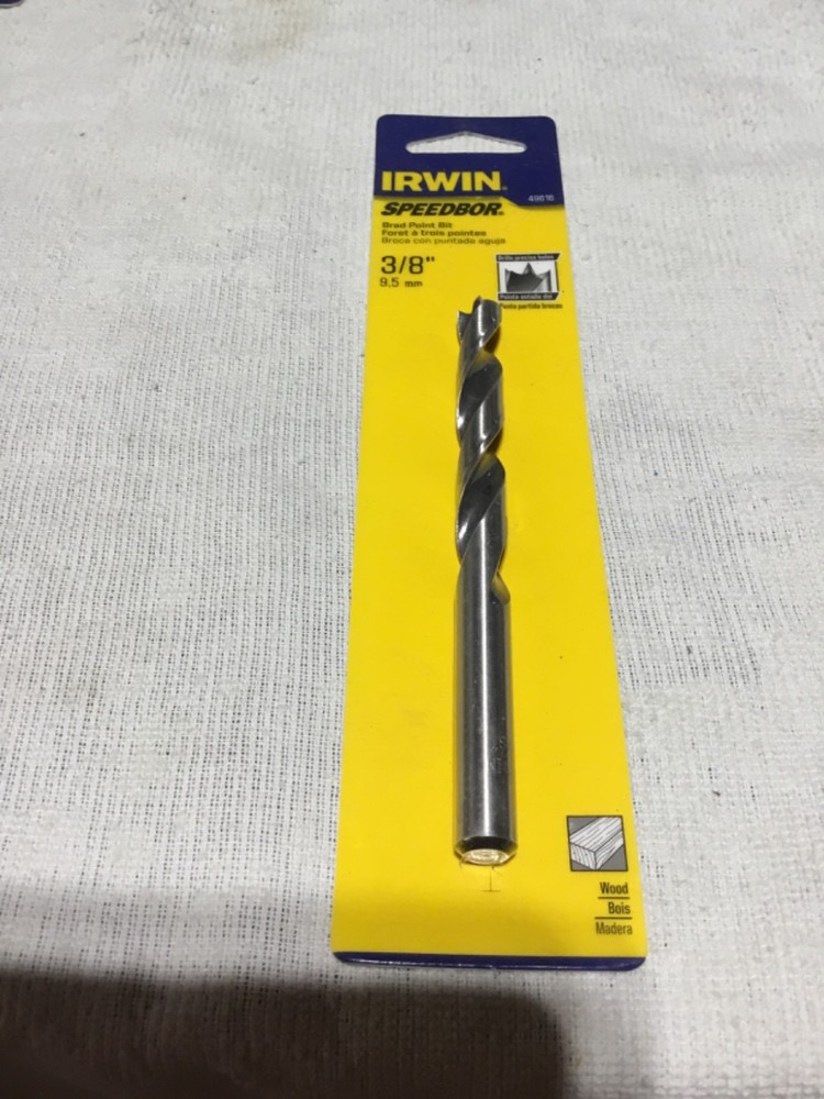 Irwin #49616 Brad Point Drill Bit 3/8