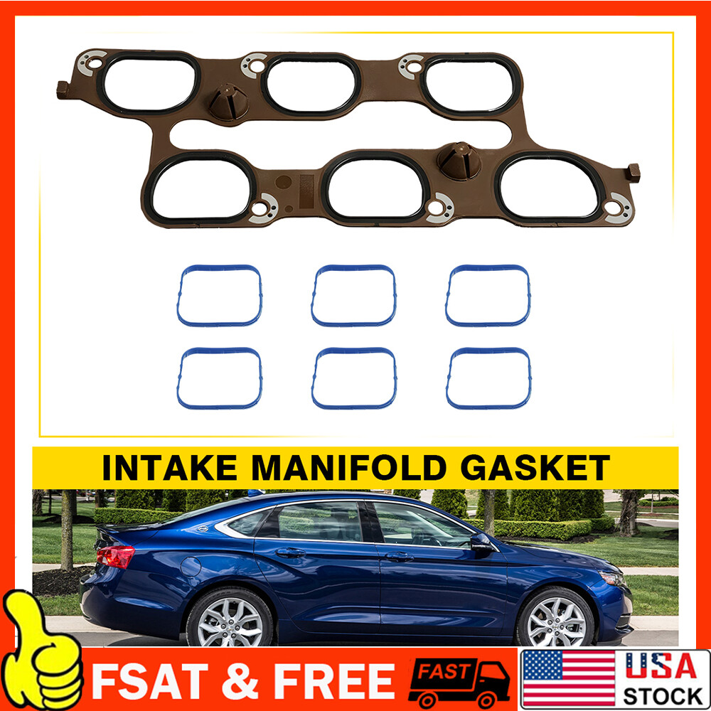 Cylinder Engine Intake Manifold Gasket Upper Lower for Buick Enclave LaCrosse