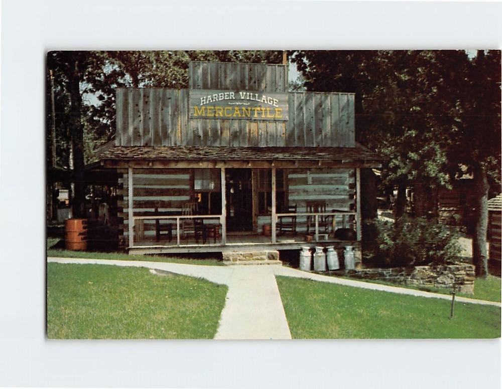 Postcard Har-Ber Village Mercantile, Har-Ber Village, Grove, Oklahoma