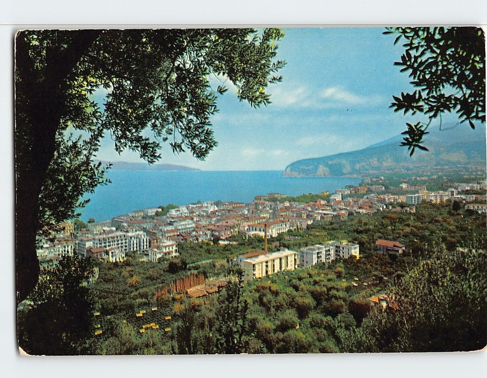 Postcard Panoramic View Sorrento Italy