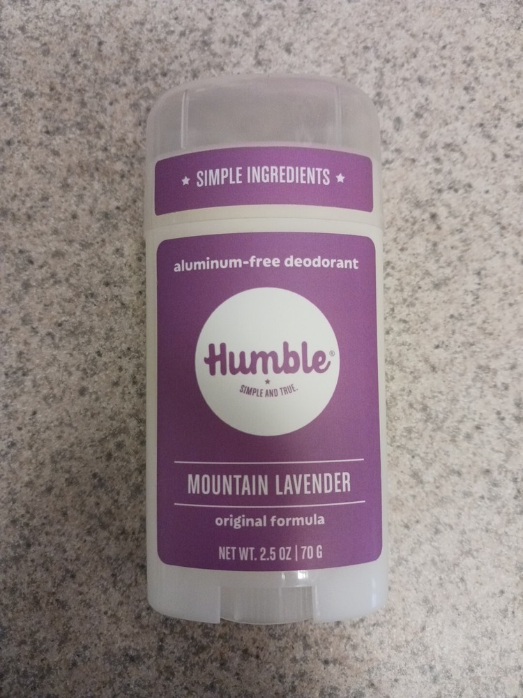 Humble Organic All Natural Deodorant 2.5oz Mountain Lavender New