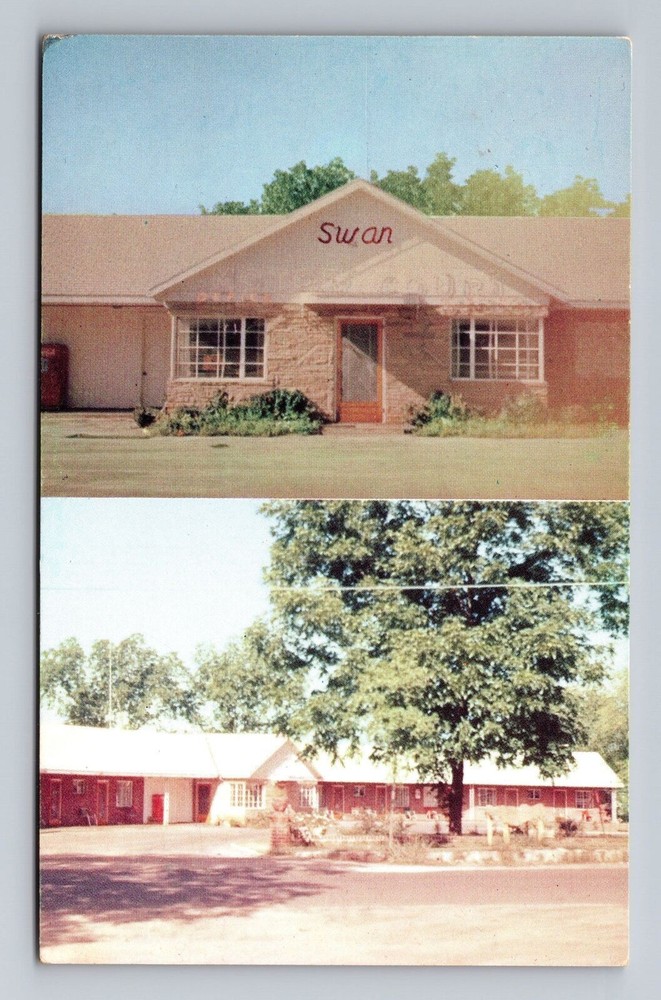 Perry GA-Georgia Swan Motor Court Vintage Postcard