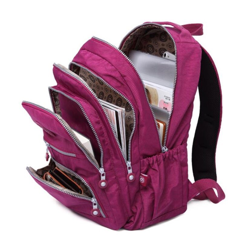 School Backpack Girl Travel Back Packs Women Nylon Waterproof Laptop Bagpack