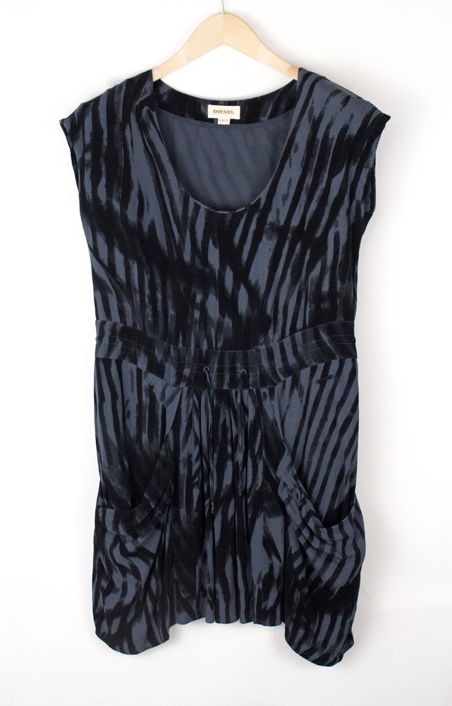 DIESEL Women Wrap Midi Mini Dress Top Size S