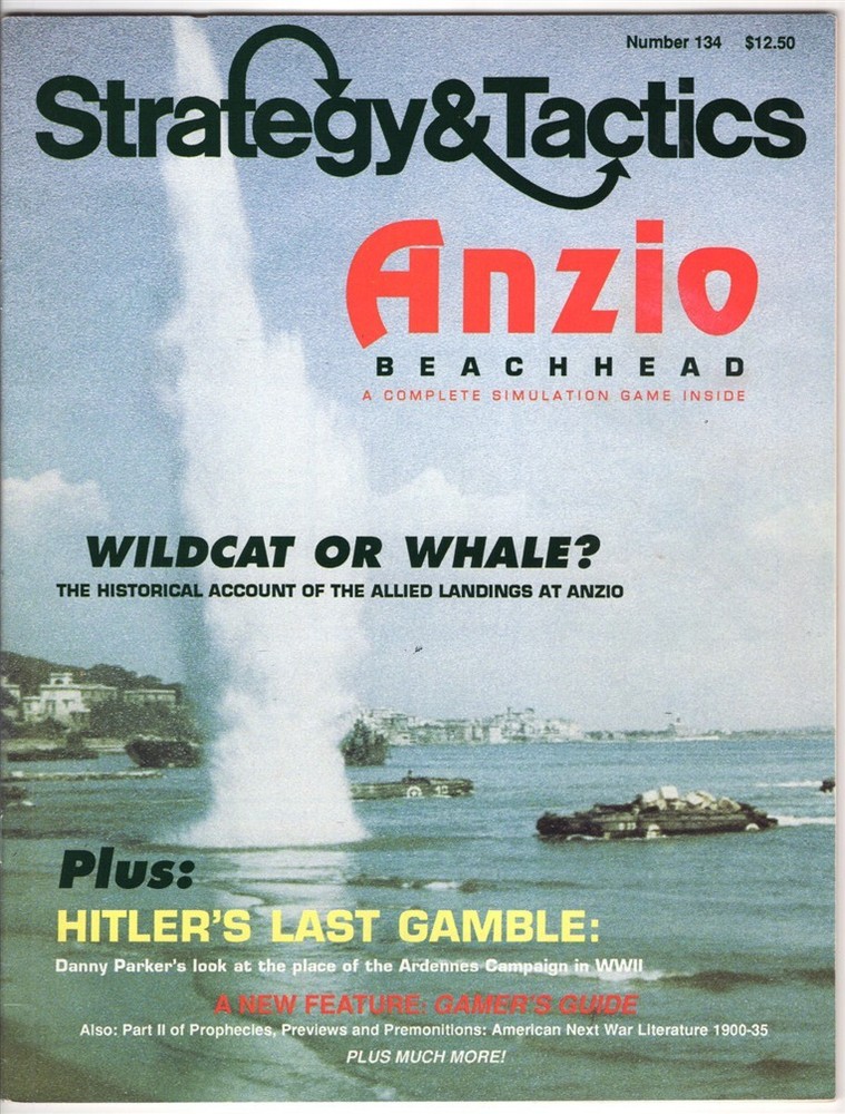 Strategy & Tactics #134 Anzio Beachhead Board Game War Game Magazine Unpunched