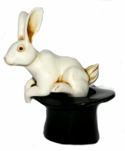 Harmony Kingdom Artist Neil Eyre Designs Bunny rabbit magic top hat abracadabra-image
