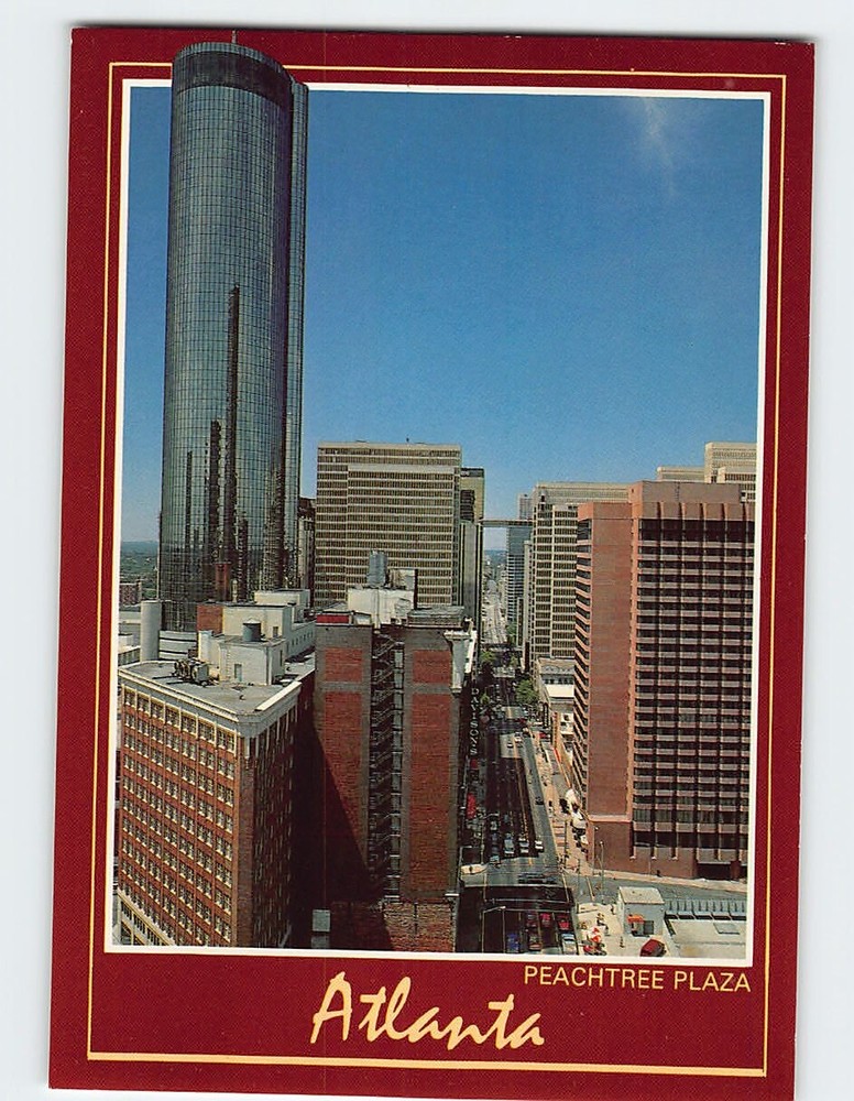 Postcard Peachtree Plaza Atlanta Georgia USA