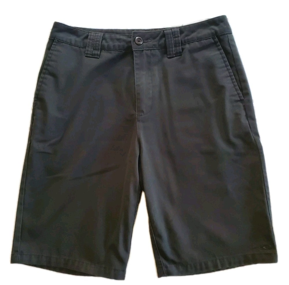 O'Neill Men's Relaxed Fit Chino Shorts Black Button Pockets Flat Front