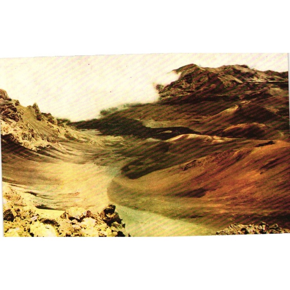 Vintage Wesco Color Card Haleakala Volcano Maui Hawaii Postcard C-45 Mike Robert