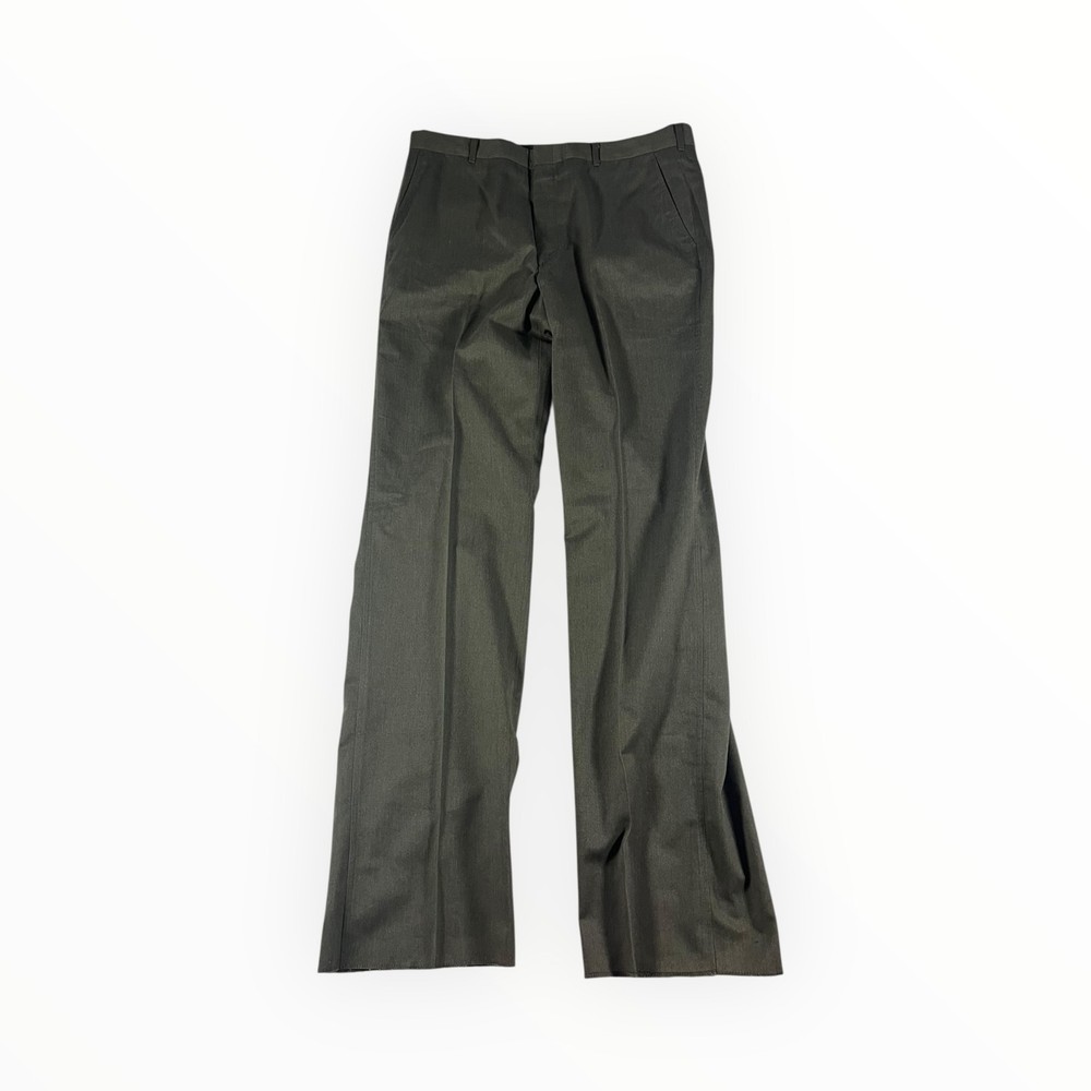 Orvis Men's Dress Pants Charcoal Grey Flat Front Size 38 38x35