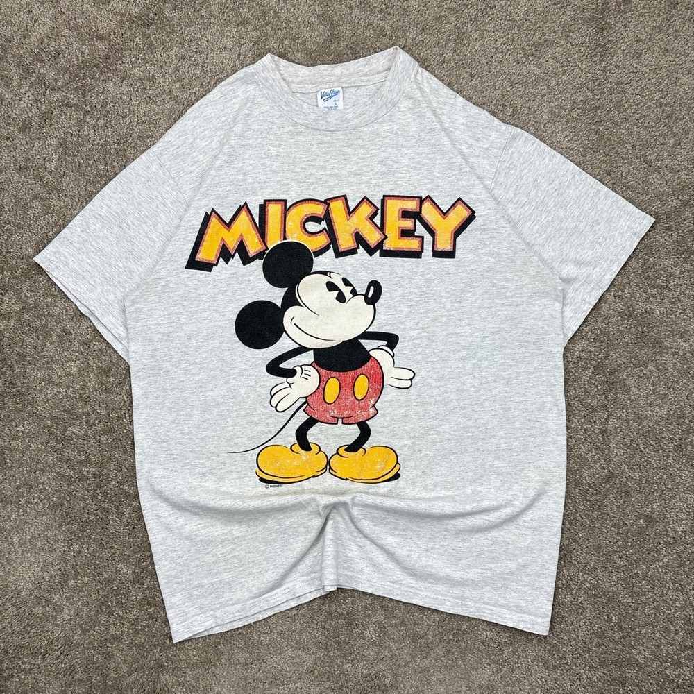 Vintage 90s Disney Mickey Mouse T Shirt Made in USA Large